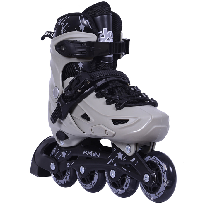 ATHLOPAIDIA Adjustable Inline Skates - Gray AThLOPAIDIA Afxomeioumena Patinia - Ggri